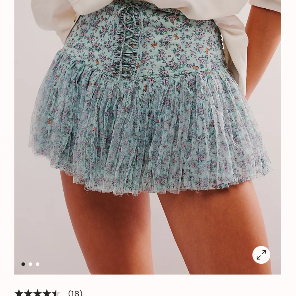 Free People One Blossom Mini Skort